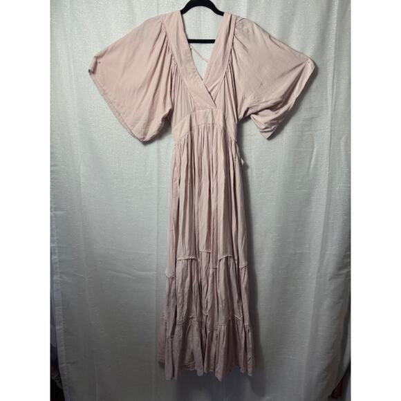 UNBRANDED PINK PEASANT DRESS SIZE MEDIUM - Picture 2 of 8